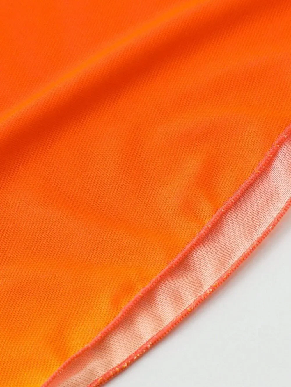 Orange Women's Ombre Mesh Tie-Up Cover-Up Skirt